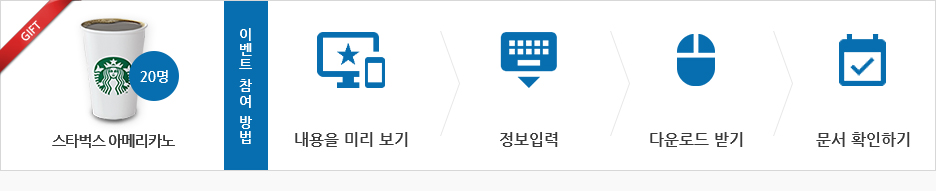 이벤트 참여 방법-내용을 미리 보기-정보입력-다운로드 받기-문서 확인하기